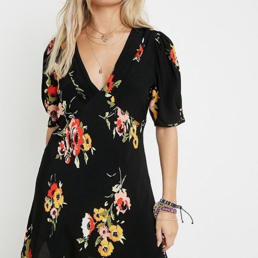 Free People floral mini dress